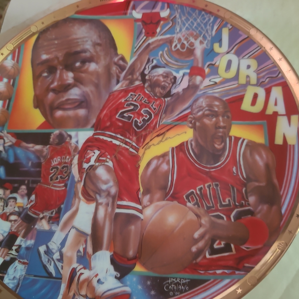 Michael Jordan Commemorative Plate